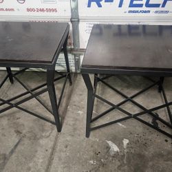 Side/End Tables - Brown & Black 
