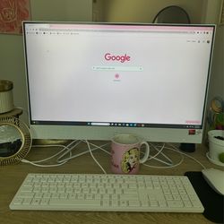 HP all in one desktop computer with built in camera and cd player