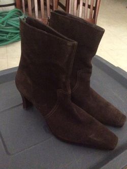 Brown Suede Boots