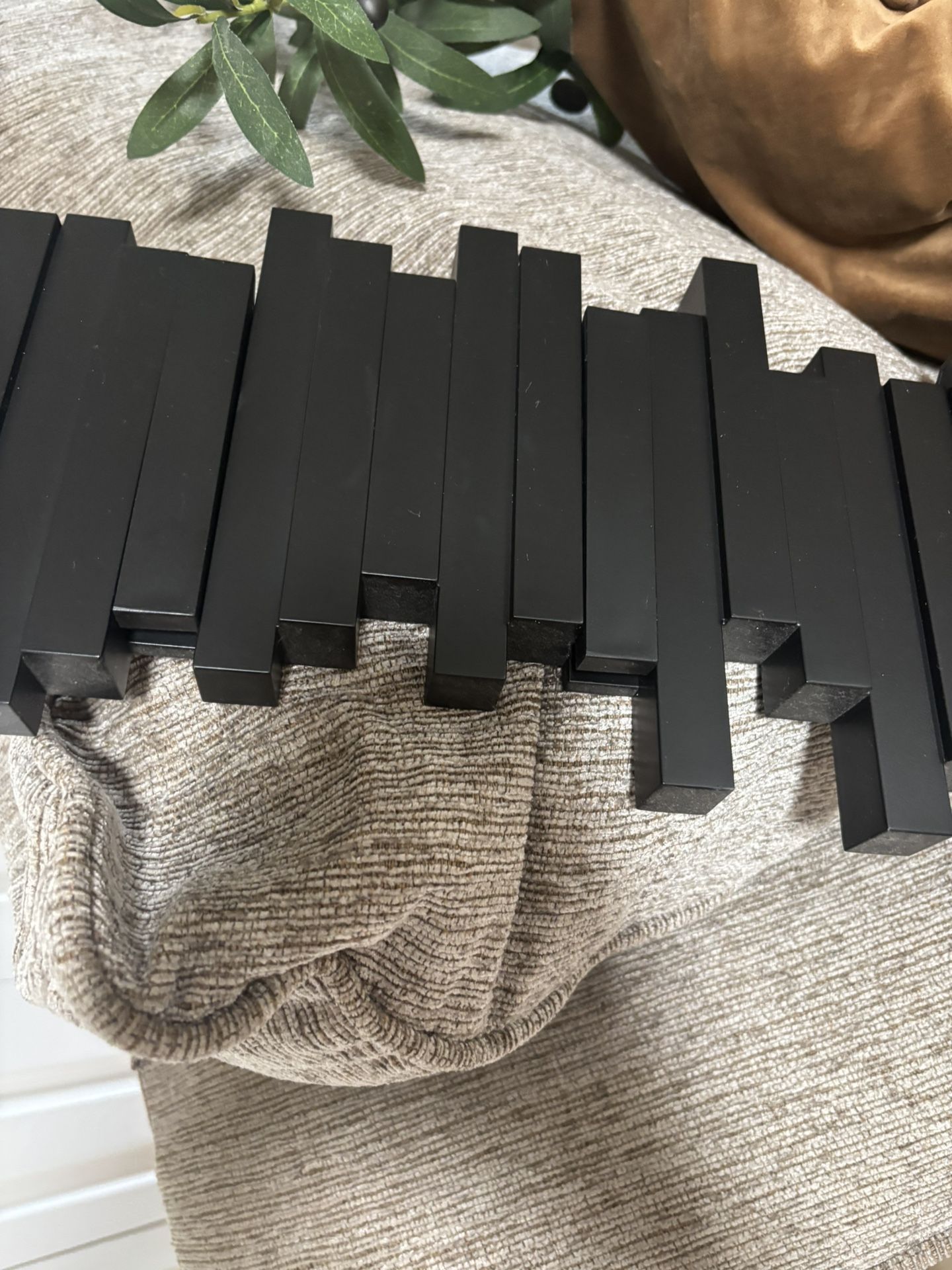 Coat Rack Black Plus White Key Holder GUC