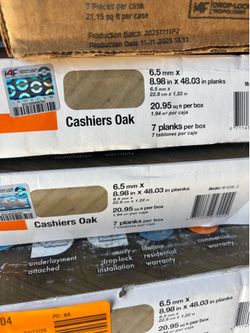 Life proof Cashiers oak lvp vinyl click flooring