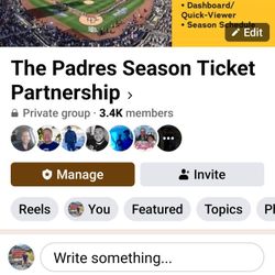 Padres Tickets ALL-GAMES Season Ticket Holder