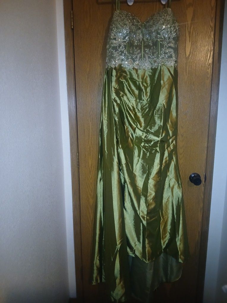 Olive Green Dress Size 16