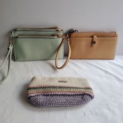 2 wristlet & 1 Pouch