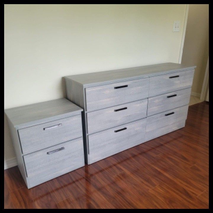 NEW DOUBLE DRESSER WITH A NIGHT STAND 🛠️ ASSEMBLED