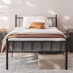 Classic metal black bed frame