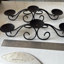 2 Metal 3 Tier Candle Holders 