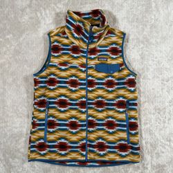 Vintage Patagonia Synchilla fleece vest Aztec Navaho W Large Made in Mexico
