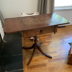 Antique Side table With Folding Ends