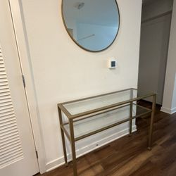 Modern Glass Console Table (Must Sell Fast!) 