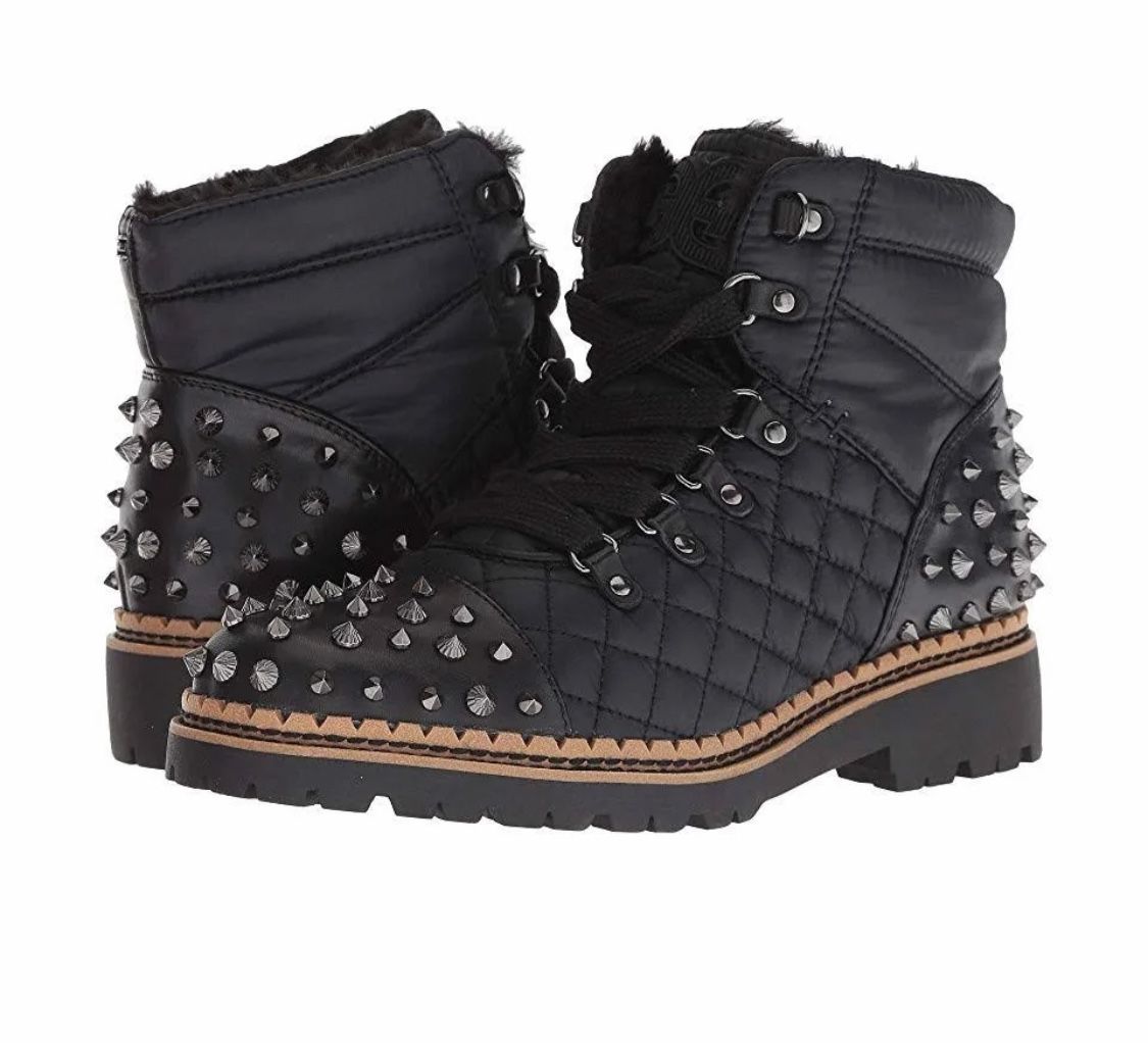 Sam Edelman Black Studded Boots
