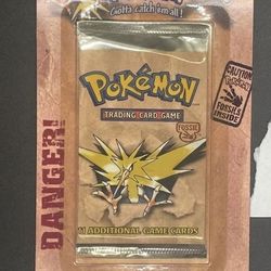 Fossil Pokemon Pack Zapdos Artwork Hanger