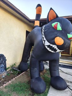 Giant Halloween Inflatable Black Cat