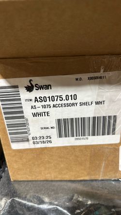 Swan AS-1075 Accessory Shelf White