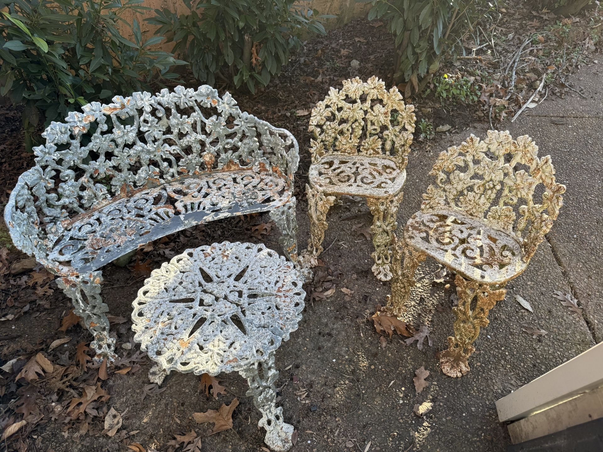 Vintage Cast Iron Outdoor Furniture