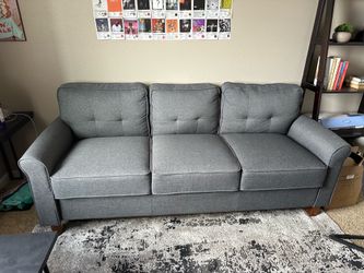 Living Room Furniture Couch Rug Coffee Table Tier shelf Barrel Chair