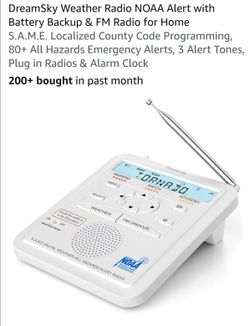 Dreamsky weather radio NOAA alert