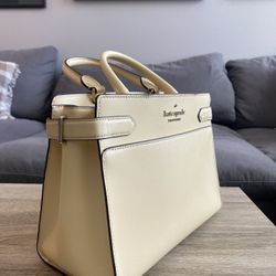 Kate Spade Staci Medium Satchel Crossbody Lemon Frond