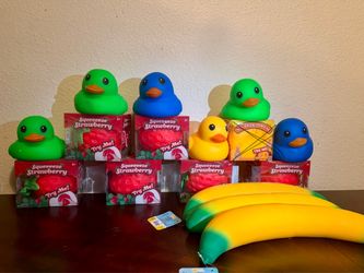 11$ Today only! Squishy Ducks, Banana and Strawberry