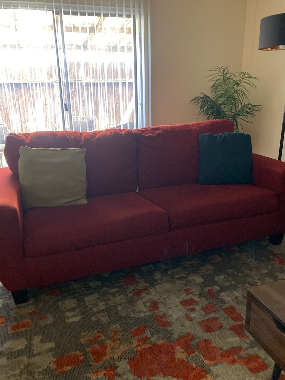 Red Queen Size Sofa bed 