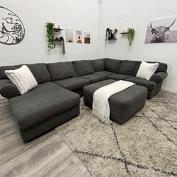 Gray Sectional Couch - Free Delivery 