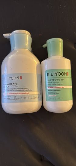 Illiyoon Ceramide Ato Lotion and Gentle Foamingw Deep Facial Cleanser 2 for $25
