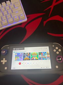 Nintendo switch lite with games