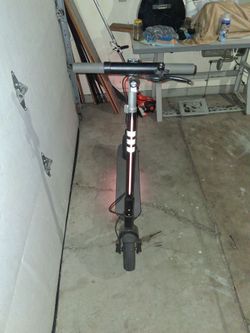 Electric Kick Scooter with LED Light Strip