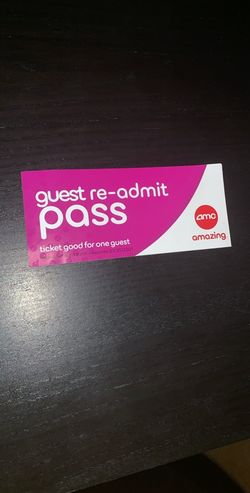Amc movie ticket for Dolby Theater free pass