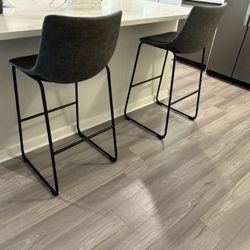 Set of 2 Bar Stools for Kitchen Island