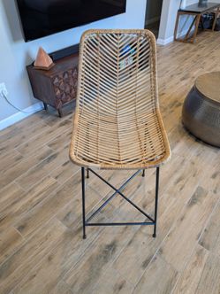 Natural Wicker Loren Counter Stool