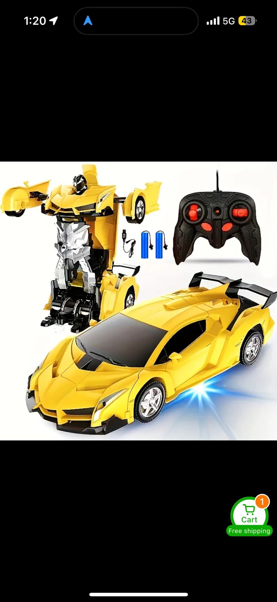 Remote Control Car, Turn Into A Robot