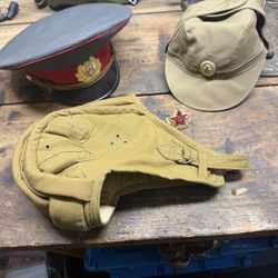 Vintage Russian Military Police Heads 