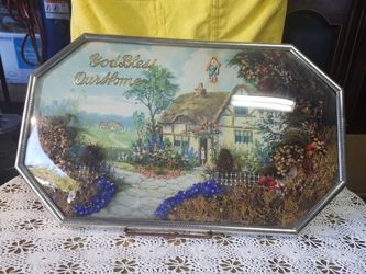 ANTIQUE DOMED GLASS 3D ART