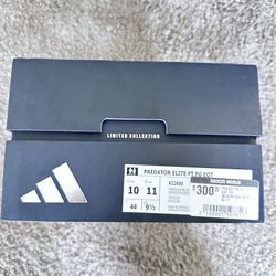 Soccer Cleats Adidas Predator Elite Ft Fg Black/green Size 10men 11Women