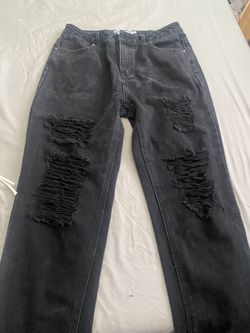 Black Faded 90s Straight Jeans Size 9 but can fit a size down or two