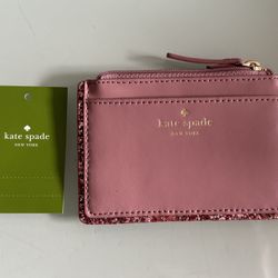 New KATE SPADE Zip Card Holder