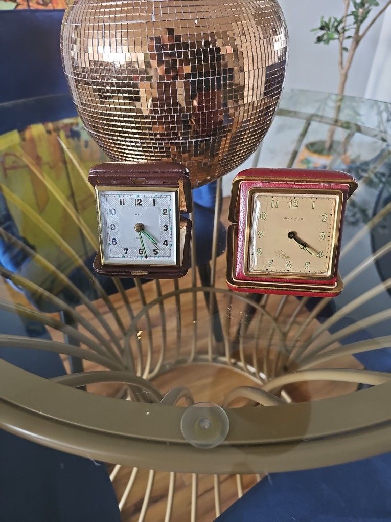 Vintage Traveling Alarm Clocks
