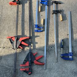 6 Assorted Clamps.