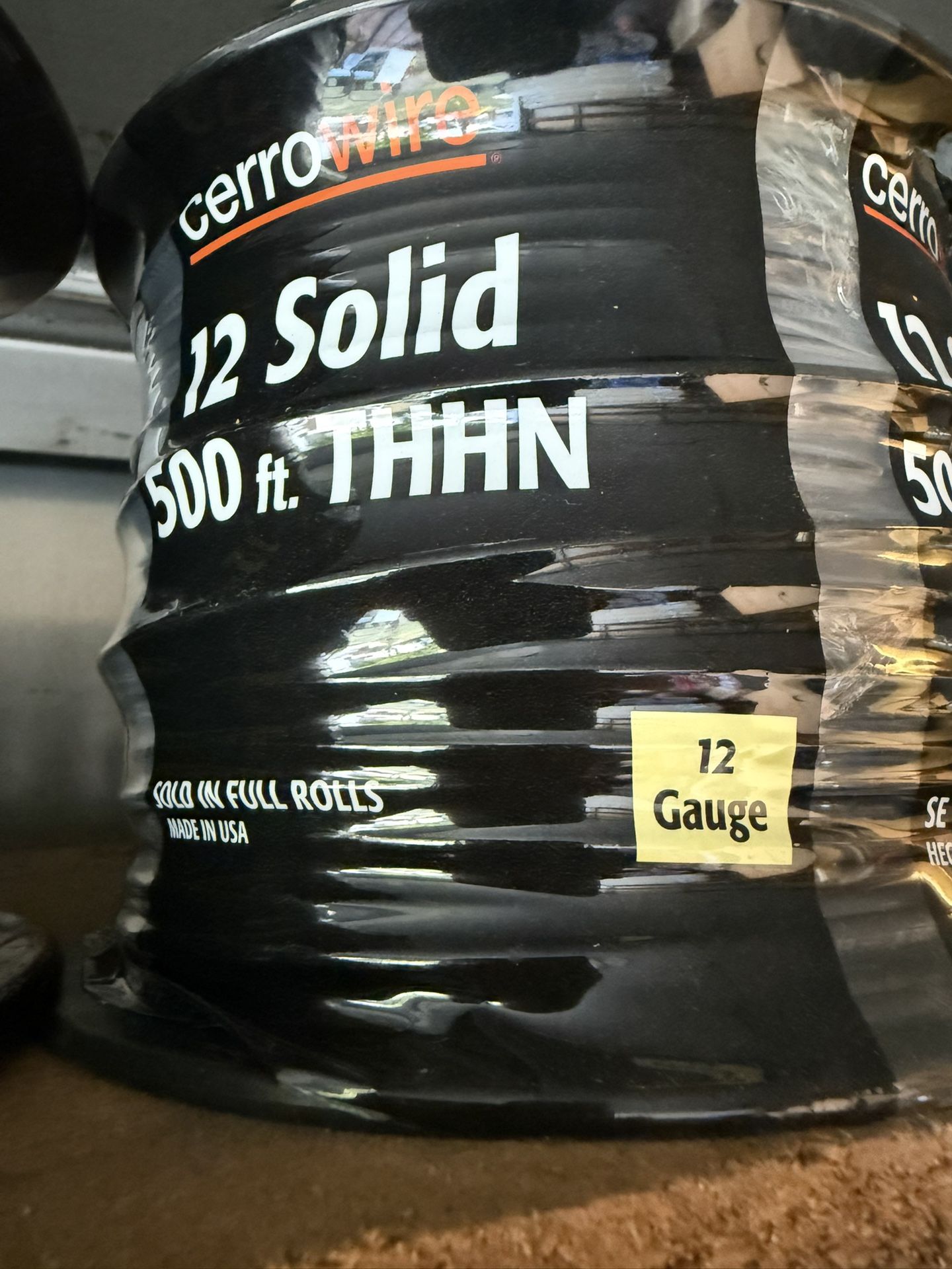 Cerrowire 12 Gauge 500ft THHN Solid Copper Wire