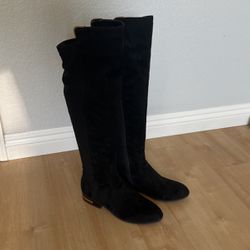 Women’s Black suede Boots. Brand: Marc Fisher