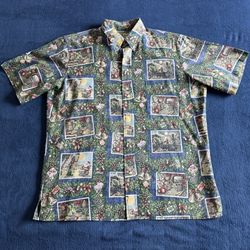 Reyn Spooner 2015 Mele Kalikimaka Christmas Hawaiian Shirt Large (Limited Issue)