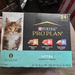 Purina Pro Plan High Protein Wet Kitten Food Variety Pack Cat Food (Pack of 24)