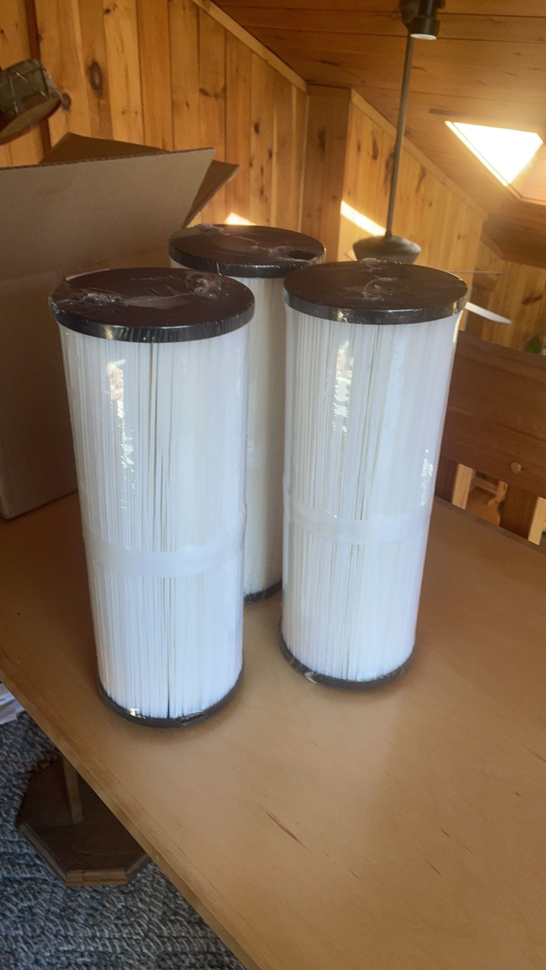 3 Jacuzzi/Hot tub Filters. Details in pictures. Co. sent me wrong ones. 
