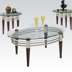 3 Pc Coffee Table Set New