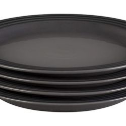 ** BRAND NEW ** Le Creuset Stoneware Set Of 4 Dinner Plates, 10.5” Each Color Oyster 