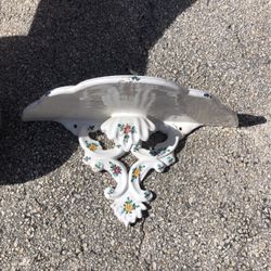 Italian Painted Wall Shelf 