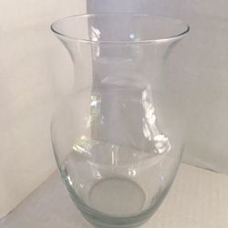 Smaller Glass Bulb Vase 8in