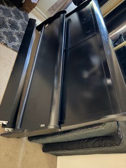 King size bed frame with spring box included. (WITHOUT MATTRESS)