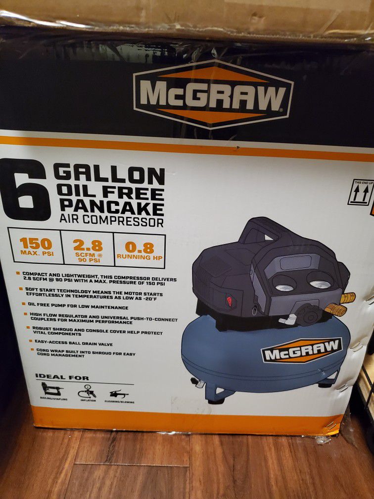 Mcgraw 6 Gal Pancake Air Compressor 